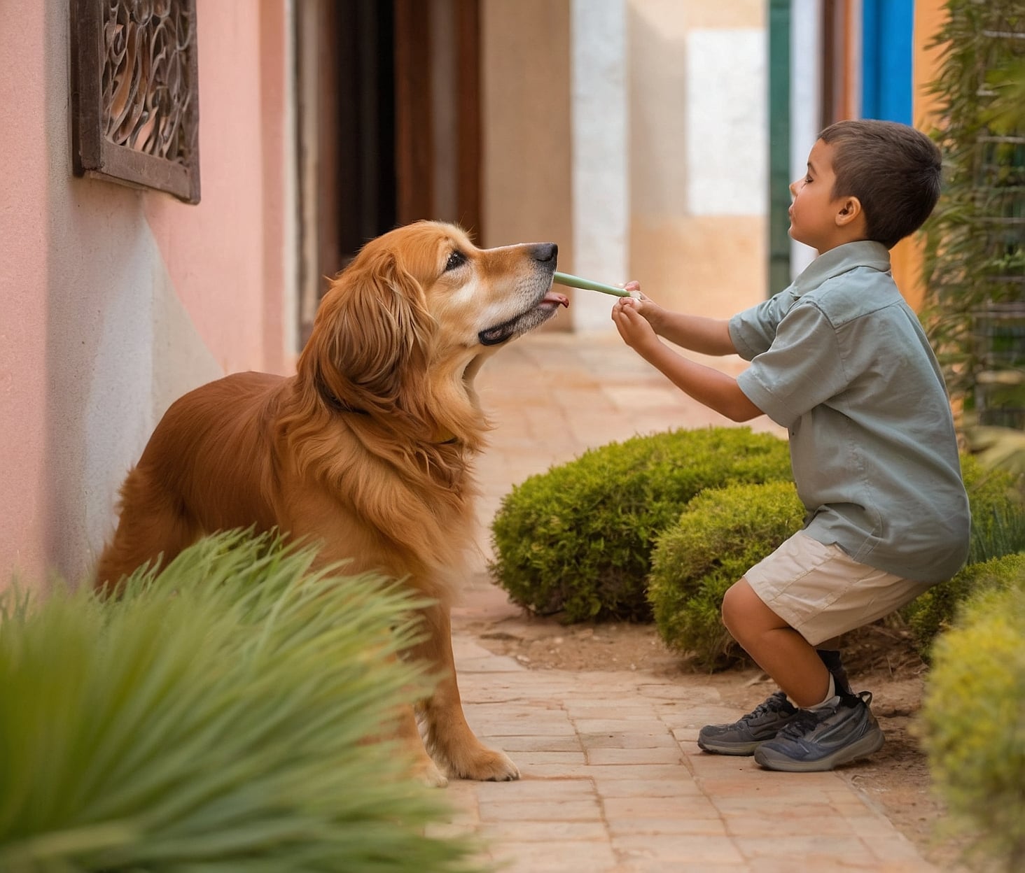 Mascota recibiendo cuidado especial