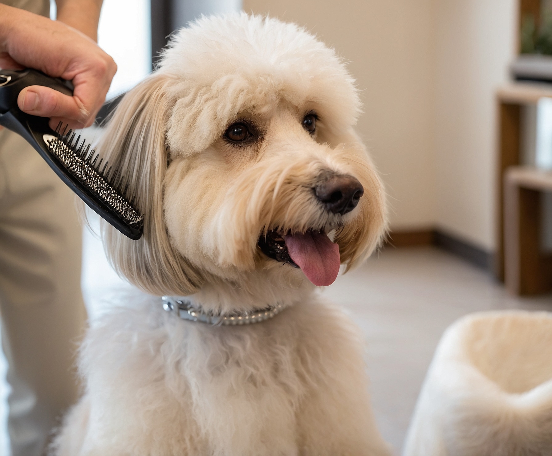 Corte moderno para caniche y otras razas.