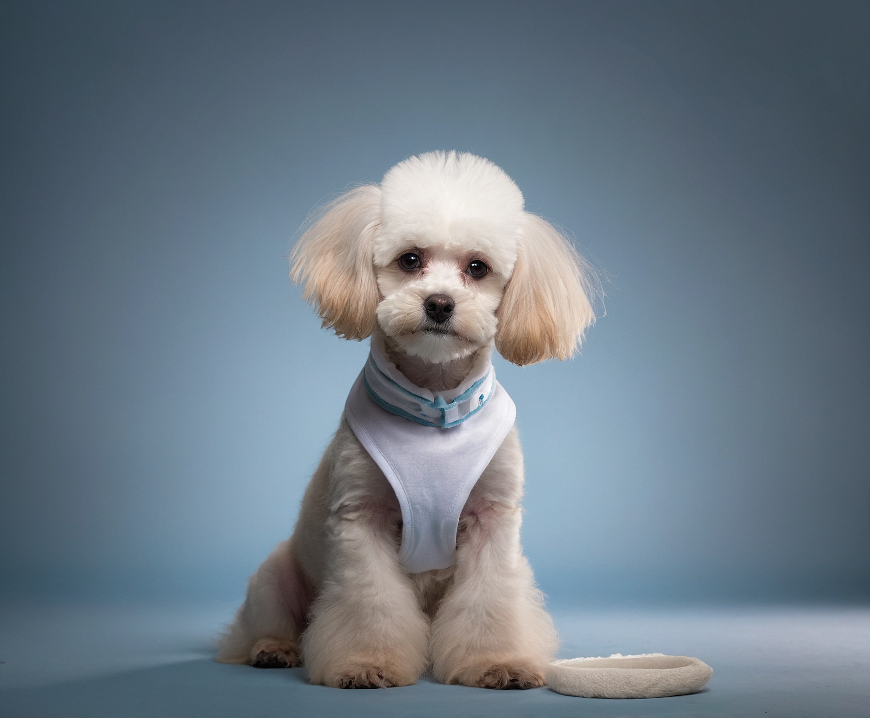 Imagen de caniche elegante y bien cuidado